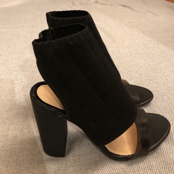 Zara Woman Open Toe Block Heels, Size Euro 37 (US 6.5) - Picture 8 of 10